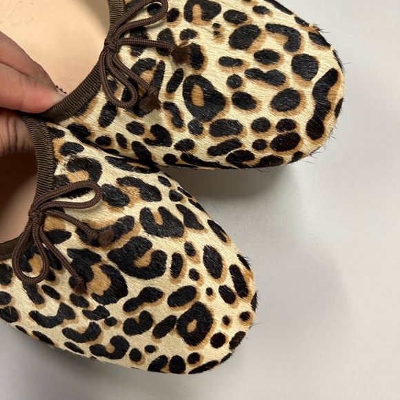 J. Crew Calf hair Zoe Leopard Ballet Flats Slip on Size 12 - Picture 6 of 9
